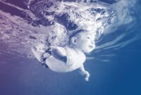 The viral video shows the swimming instructor throwing the baby into the pool, but is it safe?